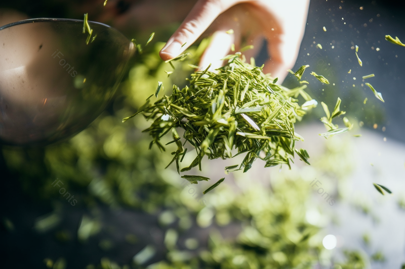 茶园里面茶叶用手翻滚茶炒制茶叶,高清,摄影图,摄影图片,图片大全,摄影图免费下载